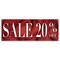 Signmission Sale 20% Off Banner Concession Stand Food Truck Single Sided B-30149 - alternate 1